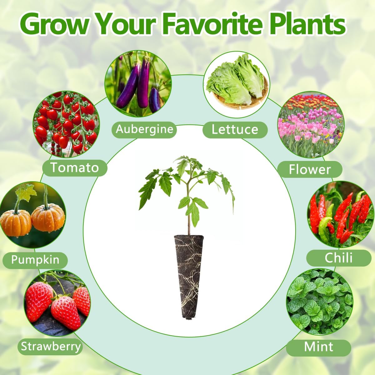 73pcs Seed Pod Kit for Aerogarden, Hydroponics Garden Accessories for System Compatible with Hydroponics Supplies from All Brands, 18 Grow Sponges, 12 Plant Baskets & Domes, 30 Pod Labels, 1 Tweezer - Image 5