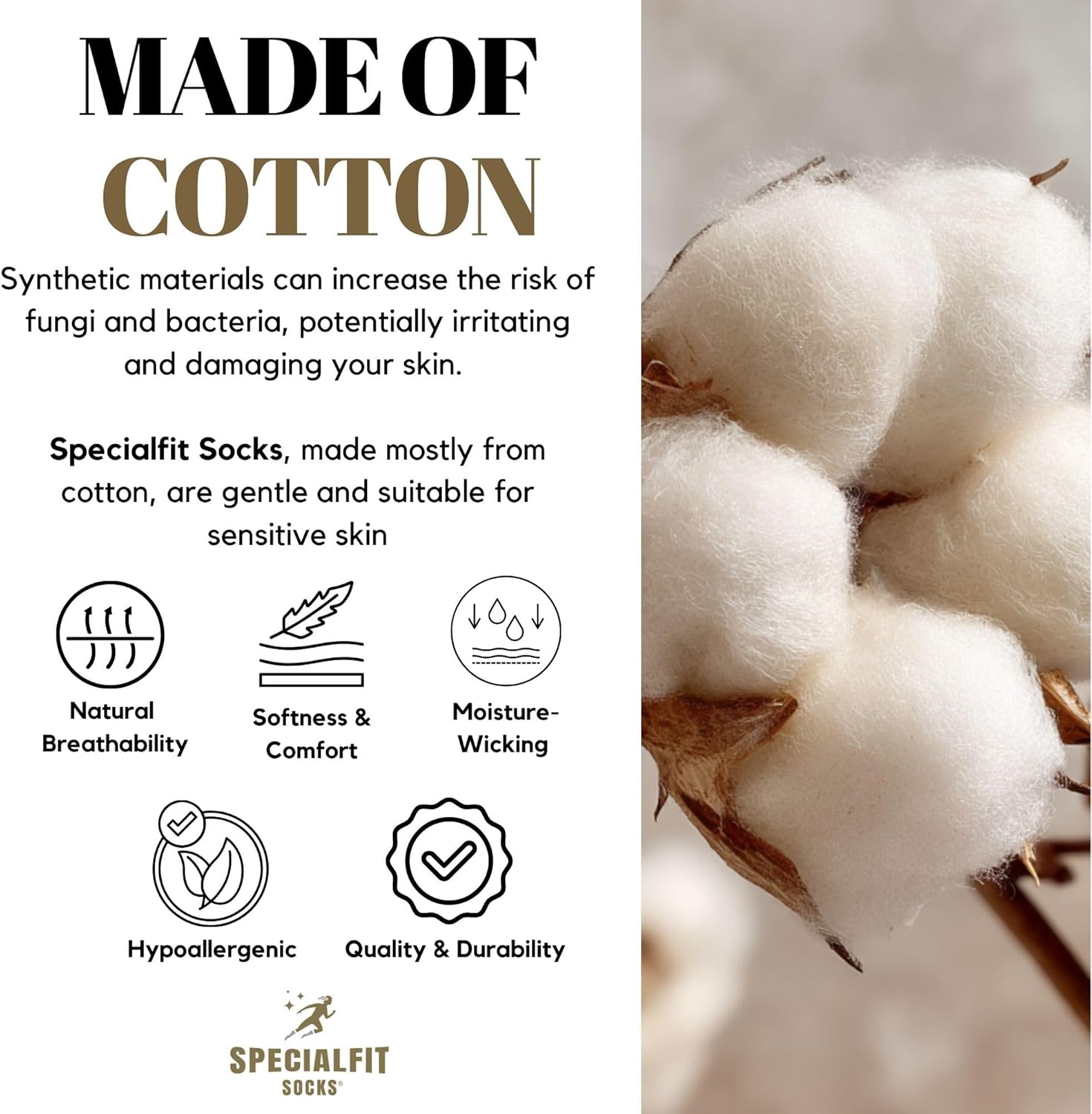 Diabetic Socks for men, Soft and Comfortable, Non binding cotton socks, Stretchy - Premium Diabetes care, Size 11-15,6 pairs - Image 8