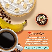 Vista 75 de Smart Sips, Pumpkin Spice Cinnamon Roll Coffee, Medium Roast, Gourmet Flavored Coffee Single Serve Pods for Keurig K-Cup Brewers, 24 Count