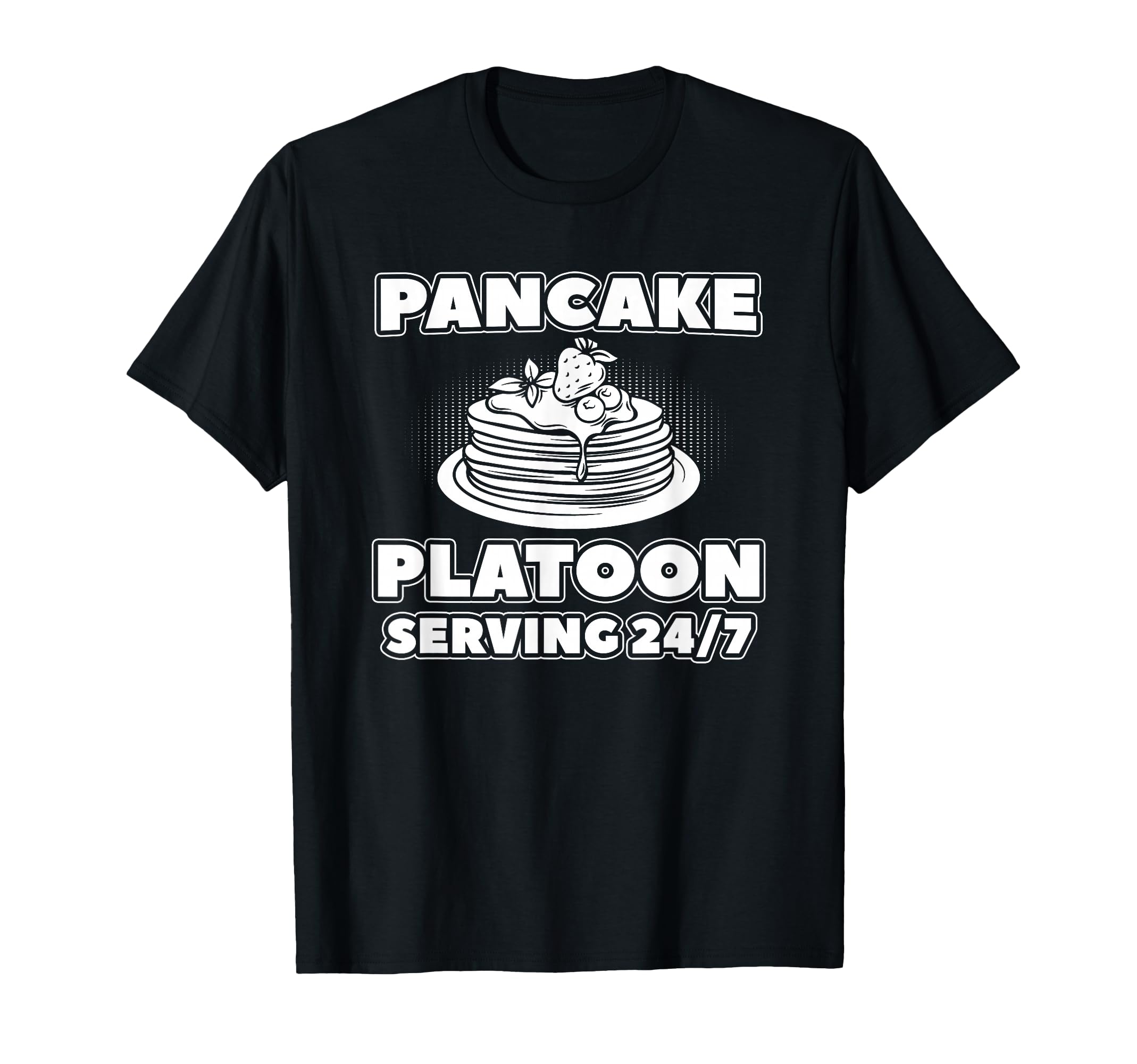 Pancake Platoon Serving Football Lineman T-Shirt T-Shirt