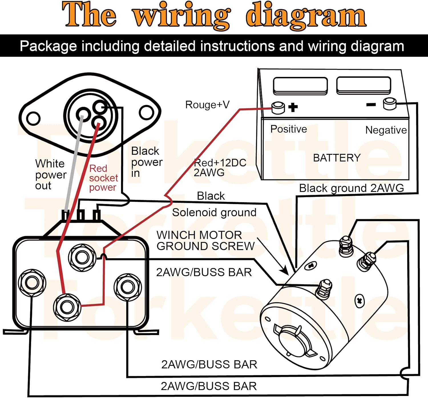 Buy Torkettle 12V 500A Winch Solenoid Contactor Relay and Twin Wireless