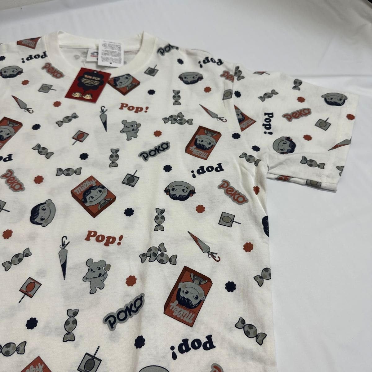 新品未使用タグ付きペコちゃんTシャツ 半袖ルームウェアメッシュ生地