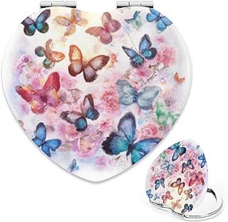 Colorful Girly Butterflies Folding Compact Pu...
