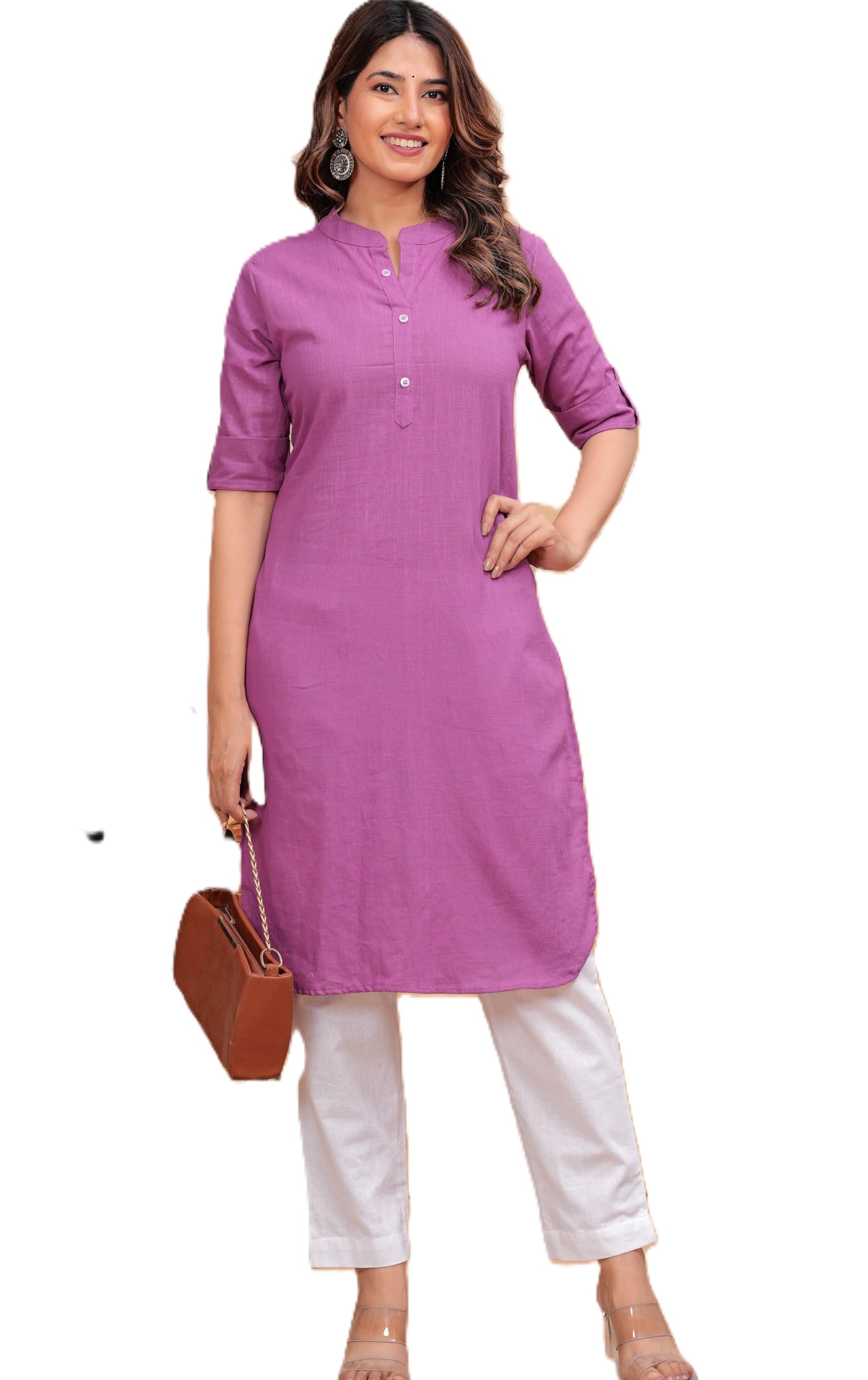 Women's Cotton Blend Straight Kurta-picture-29