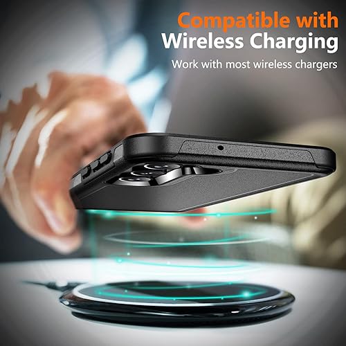 Miniatura 7 de SPIDERCASE Funda para Samsung Galaxy S23, protección contra caídas de grado militar de 10 pies, paquete de 2 protector de pantalla de vidrio