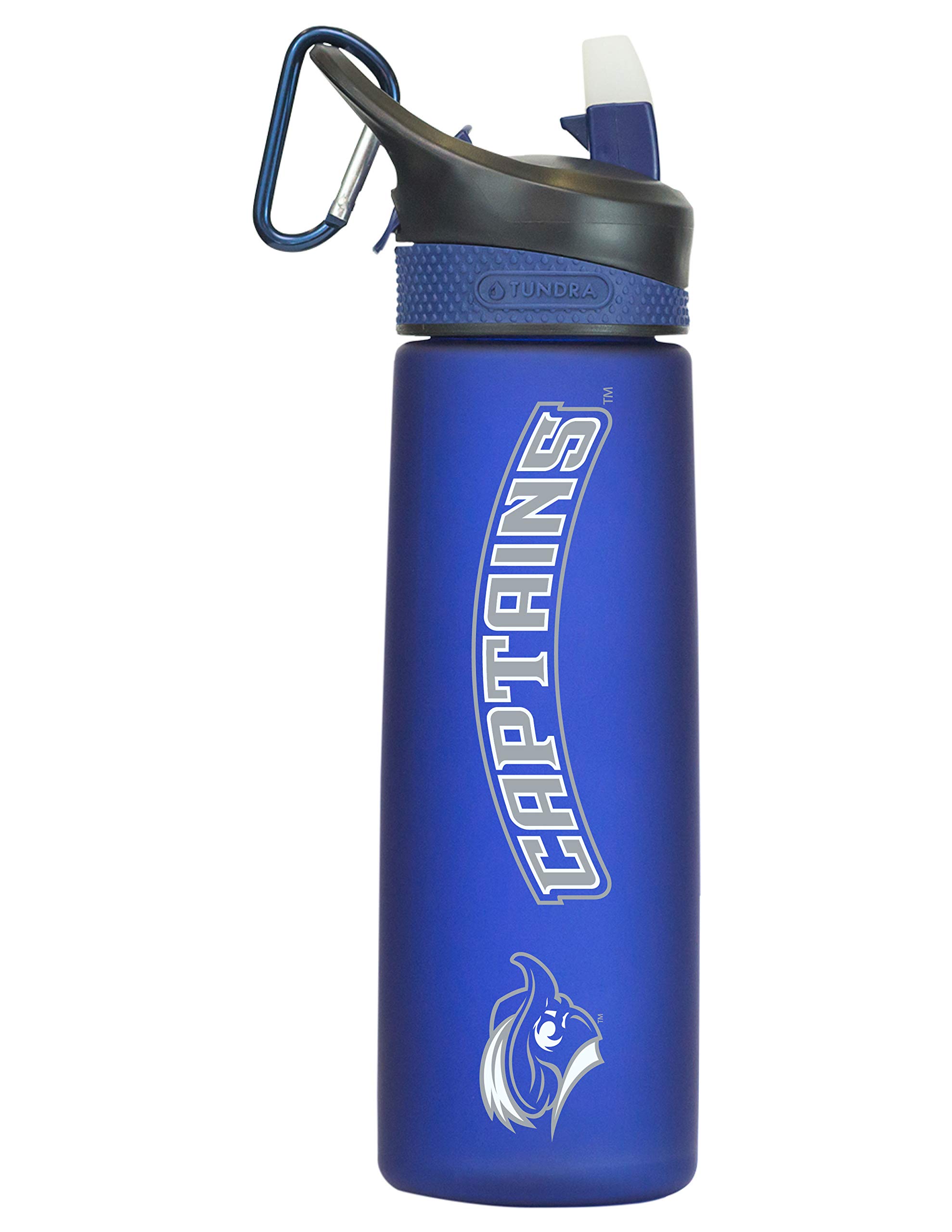 Christopher Newport University Tritan Plastic Frosted Sport Water Bottle, Design-2 - Blue