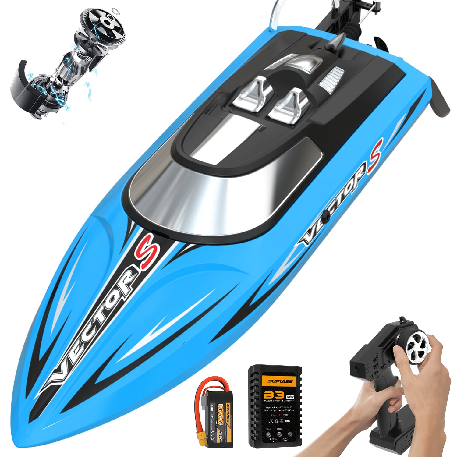 リール Ambasader9000c Amazon.com: VOLANTEXRC Brushless RC Boats for Adults, 30+MPH