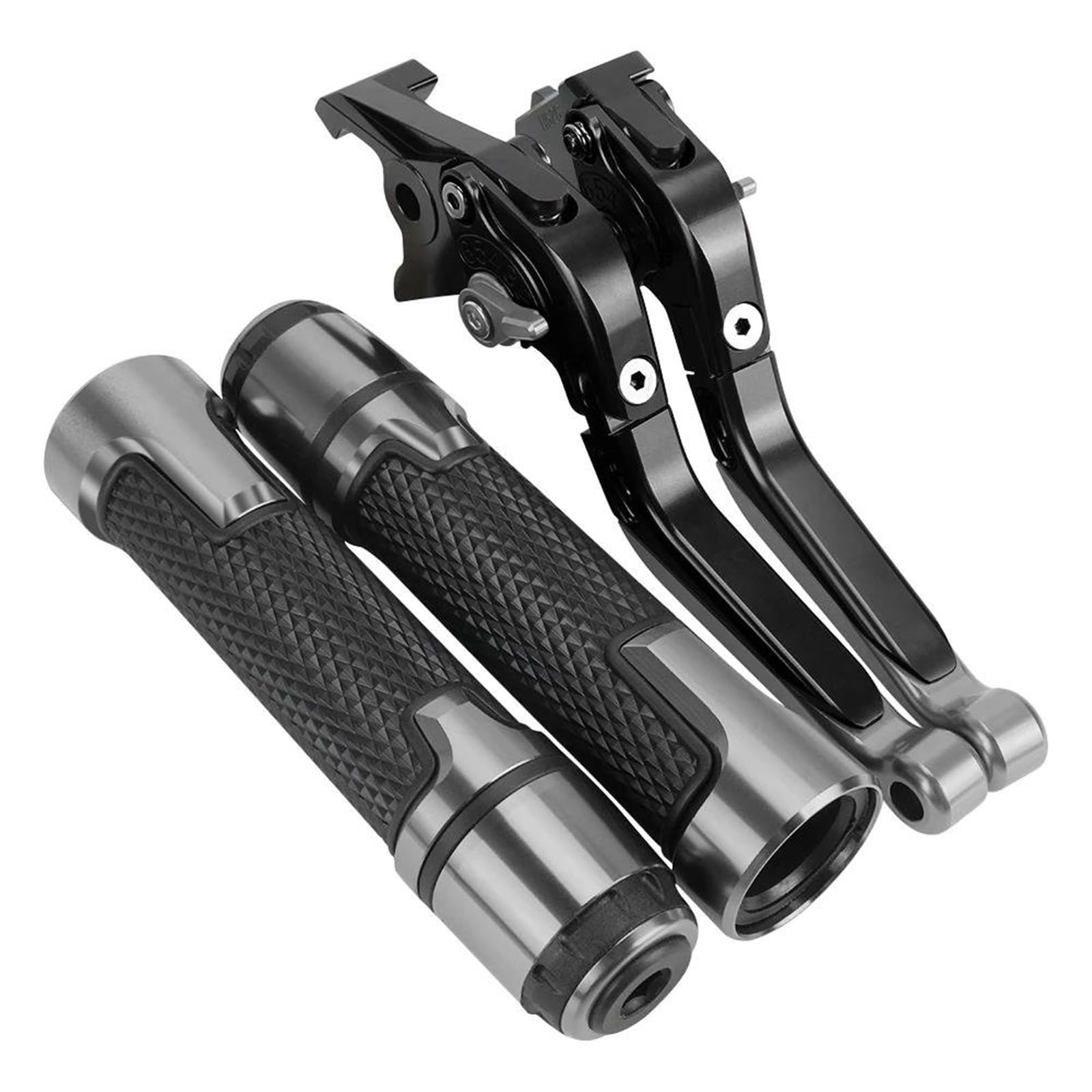 GQUIKGW Replace Brake Clutch Levers Motorcycle Parts Handles Adjustable Folding Extendable for Y-AMAHA for Genesis FZ700 FZ 700 1987(Black1)