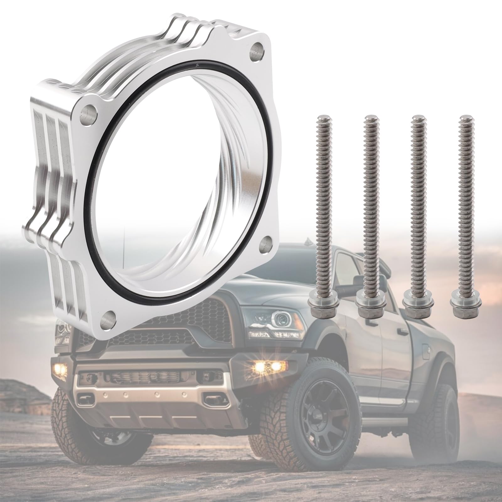 Throttle Body Spacer Compatible with Dodge RAM 2009-2018 1500/2500/3500 5.7L HEMI V8 Aluminum Performance Upgrade for Better Airflow Throttle Response