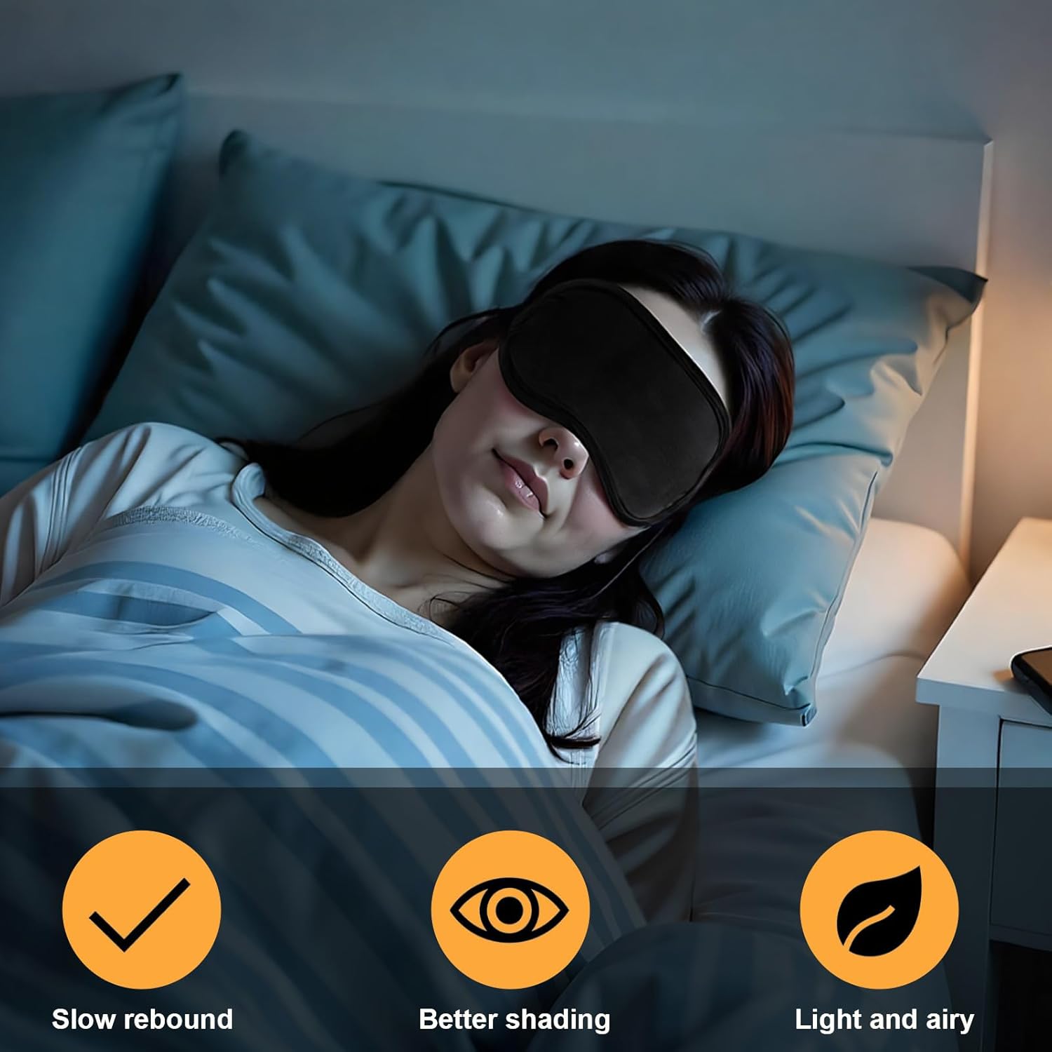 120 Pack Eye Mask Disposable Blindfolds for Games with Nose Pad Soft Eyes Cover Party Pack Sleep Eyes Masks Eye Shade Mask Women Men (Black)