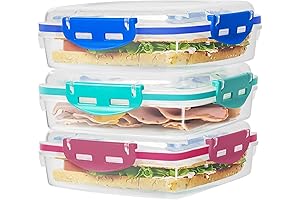 Lunchtime Revolutionized: Freshmage 3-PCS Sandwich Containers for Seamless Lunchtime Delights