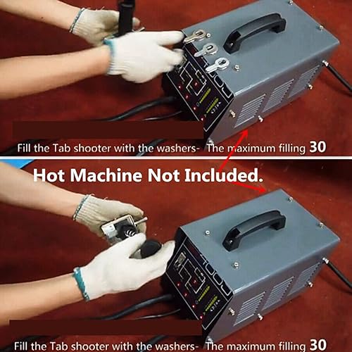 Miniatura 5 de Máquina de soldadura por puntos Extractor de abolladuras de coche, anillo de reparación de pistola, recarga, arandelas, eyector continuo para