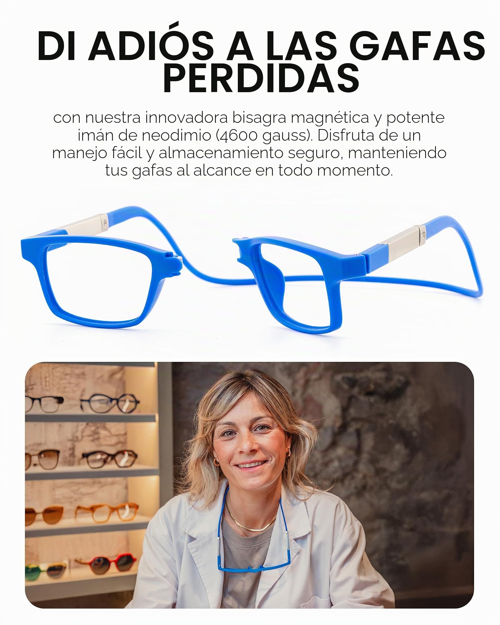 DIDINSKY Krik Gafas de Lectura Magnéticas, Filtro Luz Azul