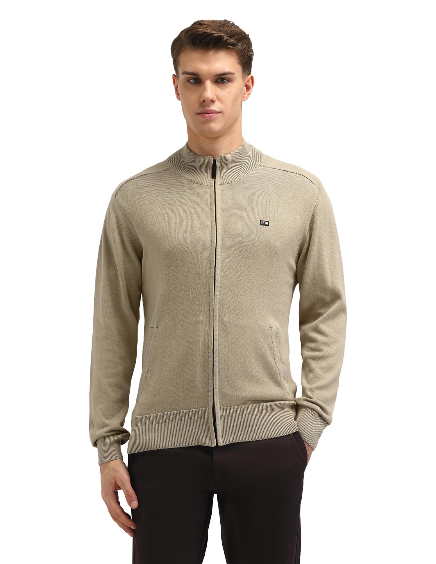 arrow sports Men's Solid Regular Fit Sweater-picture-28