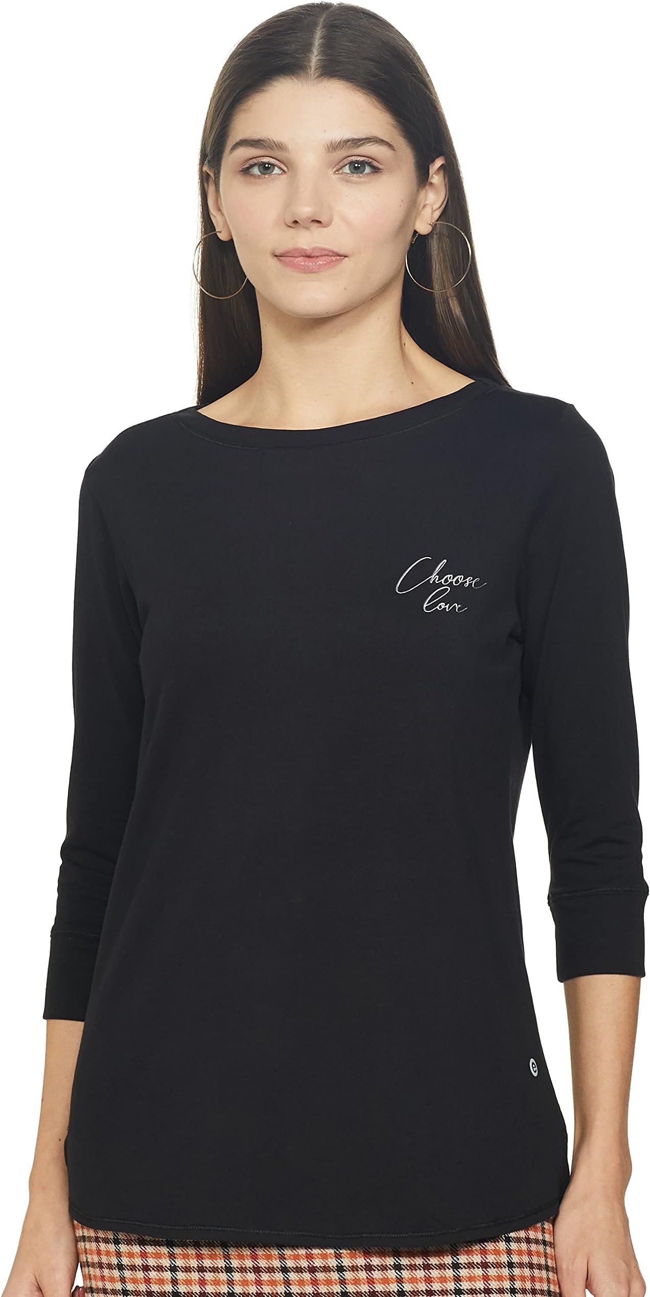 EnamorWomen's Solid Slim Fit T-Shirt
