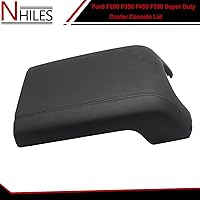 Vista 5 de NHILES Kit de Tapa de Consola Central Negra de Repuesto Compatible con F-250 Super Duty F-350 Super Duty F-450 Super Duty F-550 Super Duty 2011 2012