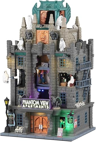 LEMAX Village Collection - Spooky Town Phantom View Apartamentos Lit Building #35011