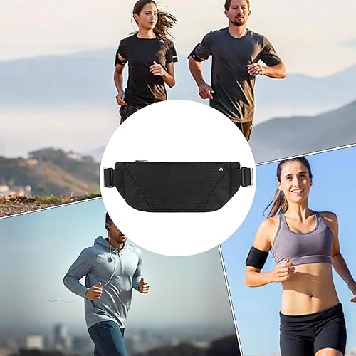 Miniatura 5 de Riñonera de piel, impermeable, ajustable, resistente, ligera, cómoda, para hombres, mujeres, adolescentes y adultos sobre la marcha