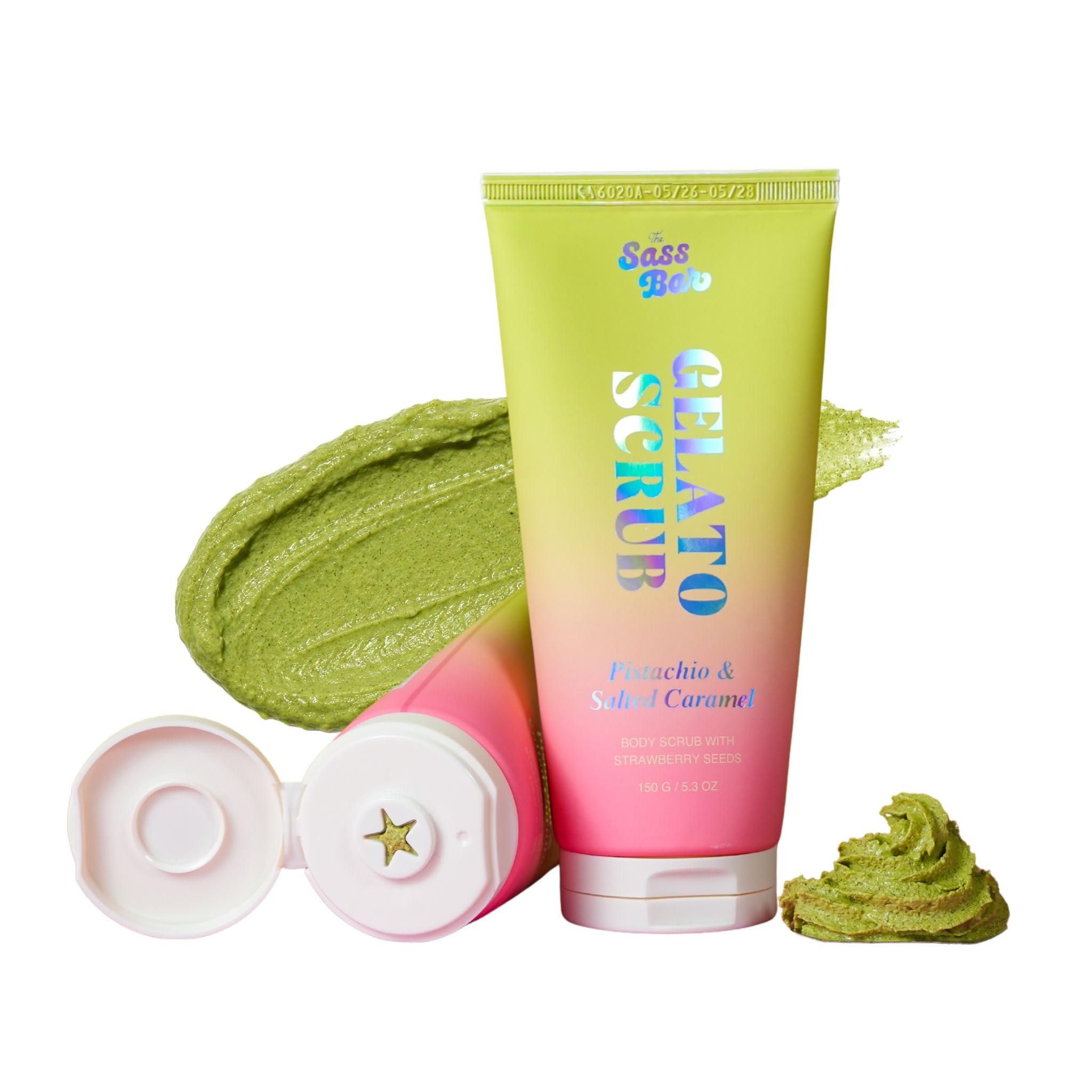 Pistachio & Salted Caramel Gelato Scrub | Tan Removal & Gentle Exfoliation | Removes Dead Skin & Blackheads | Smooth Skin & Instant Glow | For Men & Women | 150 gm-image-11