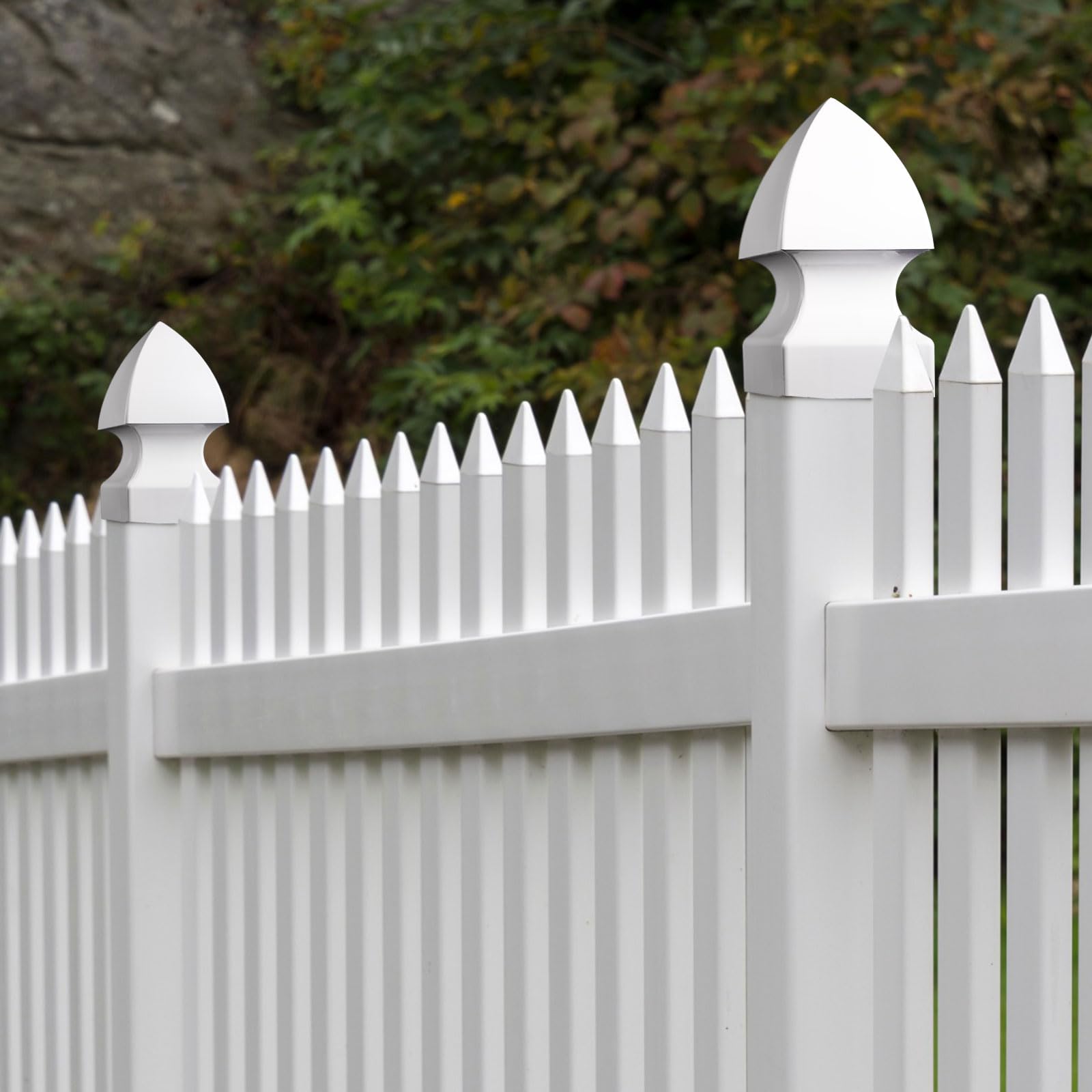 Pvc Decking Post Caps Snapklik.com : Lothee 6 Pcs Vinyl Post Cap Gothic Post Caps Decking ...