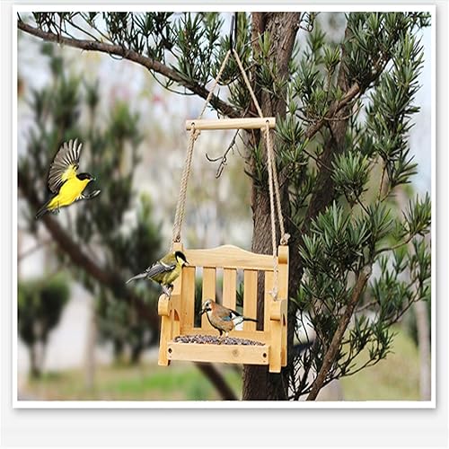 Miniatura 6 de JITEM Comedero para pájaros salvajes Retro Swing Comedero para pájaros Patio Jardín Villa Decoración Observación de aves Comederos para pájaros