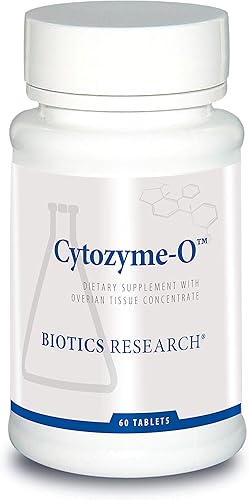 Biotics Research Cytozyme O Tejido ovárico bovino crudo, apoya la salud femenina, SOD, catalasa, potente actividad antioxidante, 60 tabletas