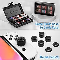 Vista 7 de Switch OLED Accessories Bundle for Nintendo Switch OLED Upgraded 2023 HSTOP, 27 In 1 Accessories Gift for Christmas with OLED Protective Case, OLED