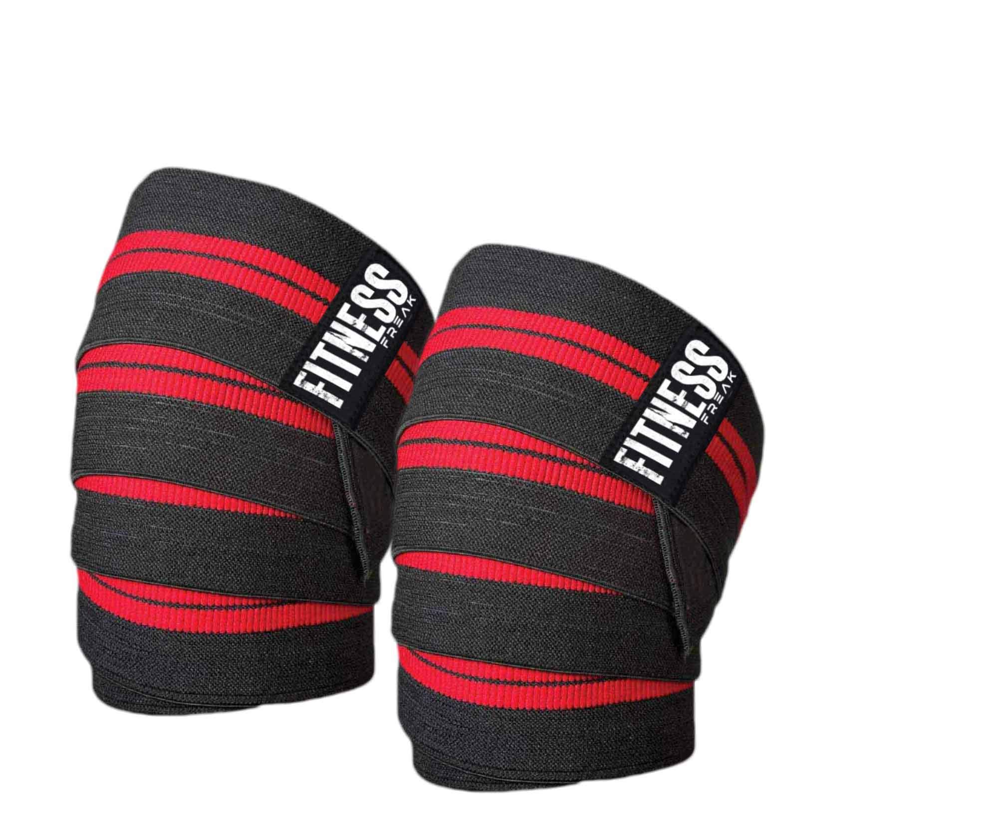 STEIGEN FITNESS-SF Rubber Knee Wrap For Squats, Weight Lifting, Cross Fit, Gym Workout, Knee Support Length 2 Meters (78 Inches) 1 Pair (B07FSNS7XQ) Amazon Price History, Amazon Price Tracker