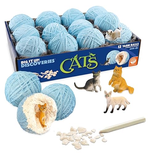 MindWare Dig It Up Discoveries: Cats – Party-Sized 12-Pack of
