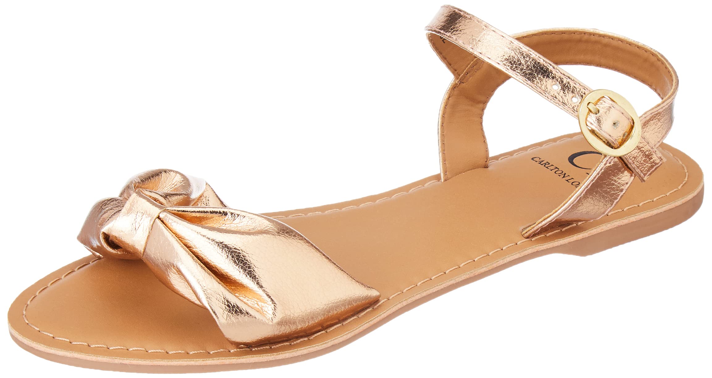 Carlton London Womens CLL-7402-A Rose Gold Flat Sandal - 3 UK (CLL-7402-A) (B0BB21P26N) Amazon Price History, Amazon Price Tracker