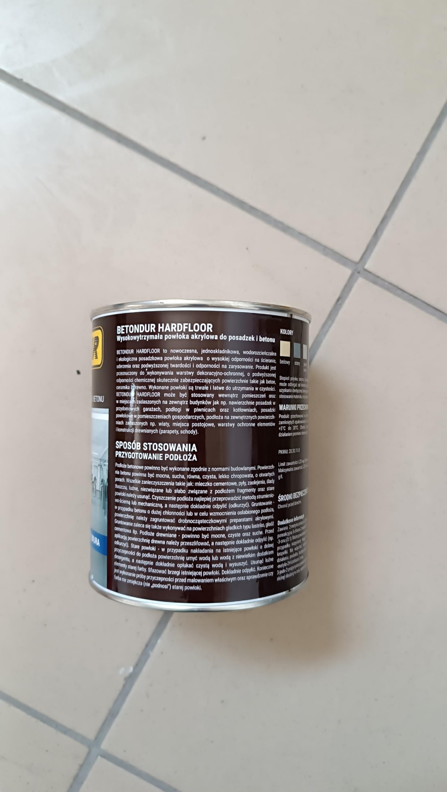 Betonfarbe Hellgrau 0,75 L – Bodenfarbe Innen & Außen für Garage, Keller & Werkstatt – abriebfest, wasserbasiert & schnelltrocknend Hardfloor