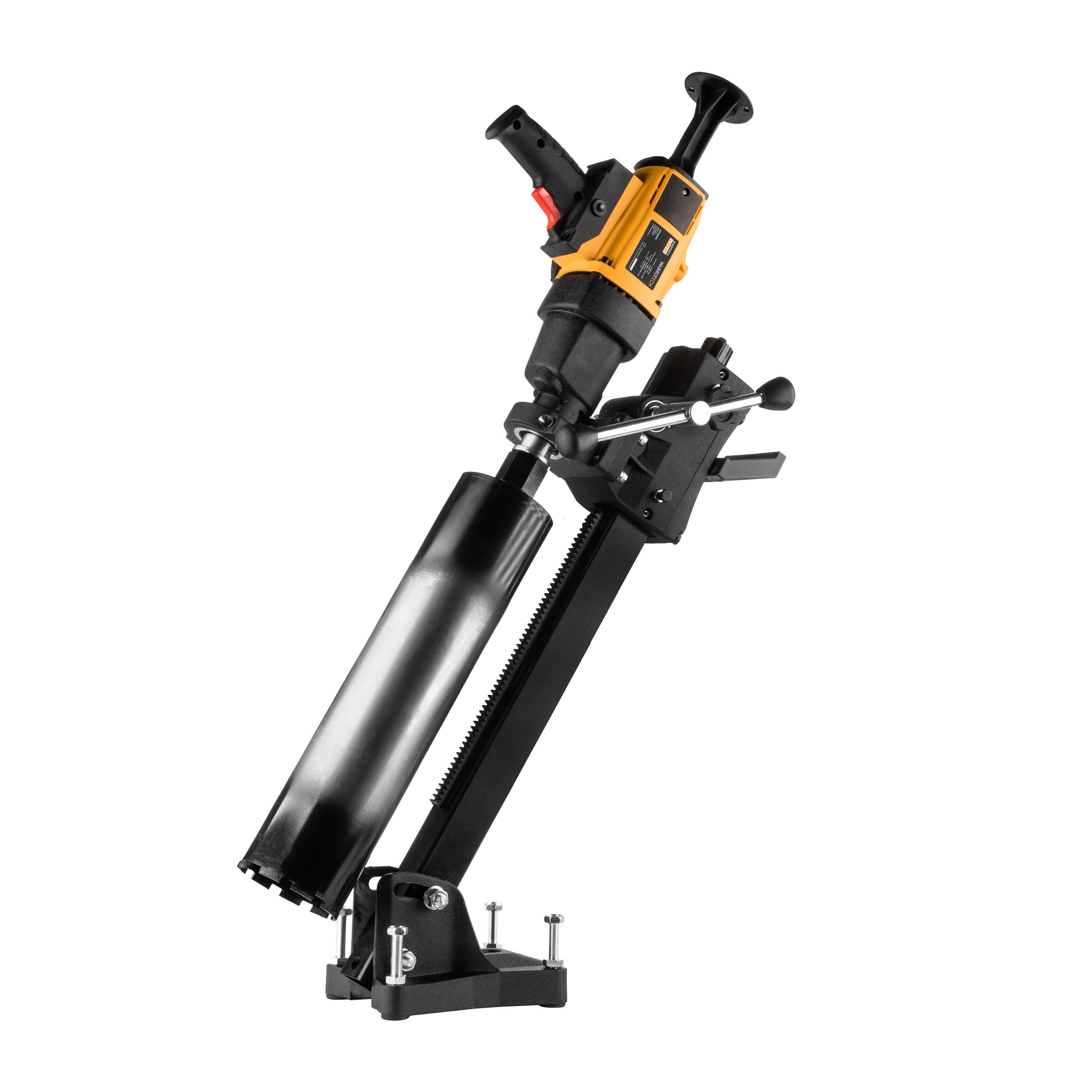 WABROTECH Carotteuse 1500W - Support Inclinable Avec Roues - Perçage Béton à Eau Et à Sec - 112mm Max