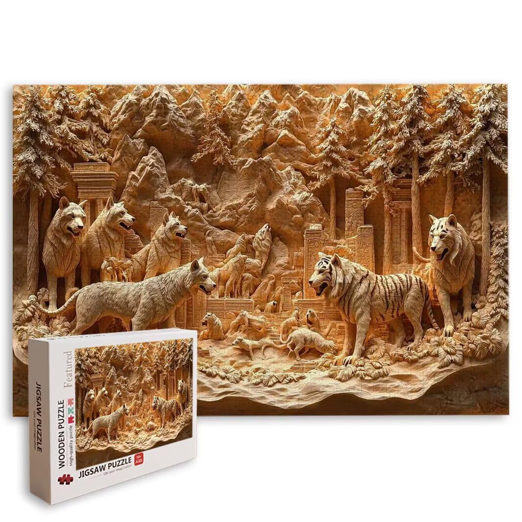 Puzzle Tigre, Puzzle 5000 Piezas, Rompecabezas, Regalo Mujer, Decor -8456