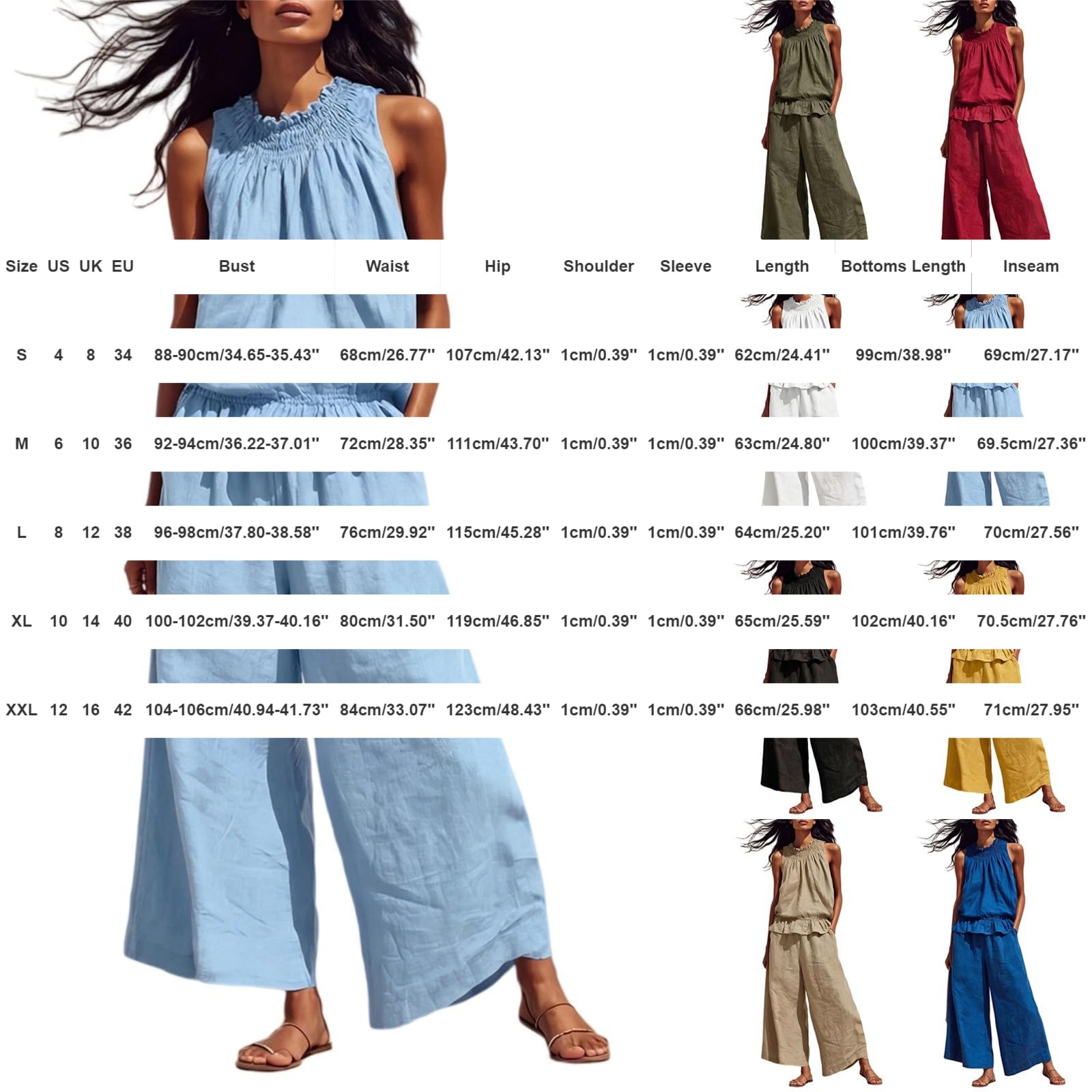 Conjunto Mujer Verano 2 Piezas Moda raje de Primavera Ligero Chndal Blusa Pantalones Ropa Playa Vacaciones Deportivo Casa Trabajoconjuntos mujerLimpio y Profesional