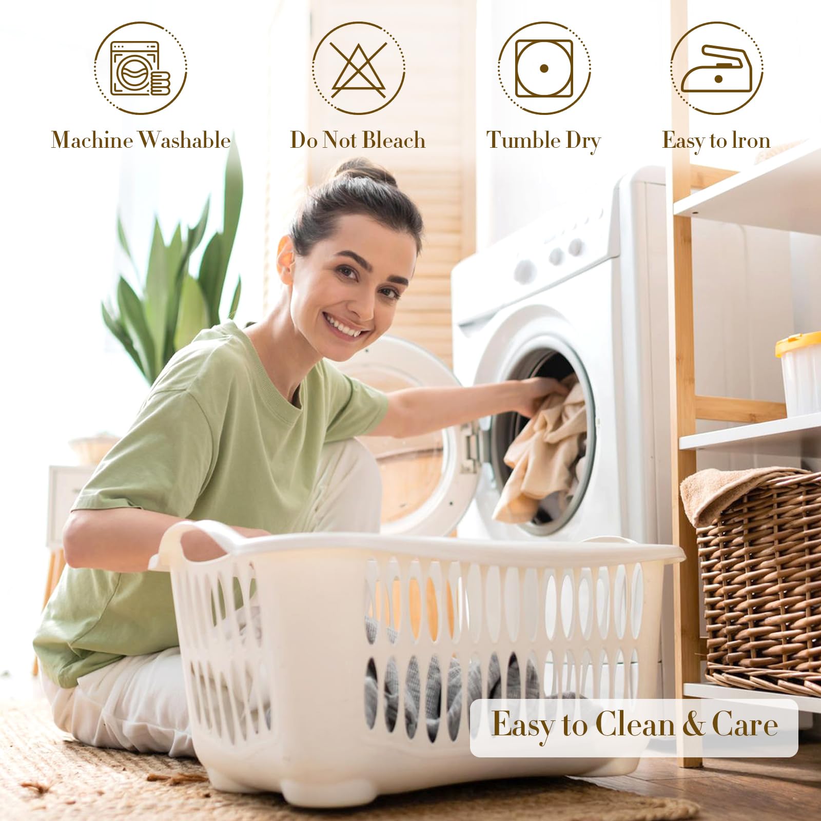 Set da 6 tovaglioli in lino, Tovaglioli riutilizzabili in tessuto, Lavabili in cotone 40x40 cm per eventi e uso domestico (malva chiaro, beige, bianco, senape, rosa cipria, verde pisello)