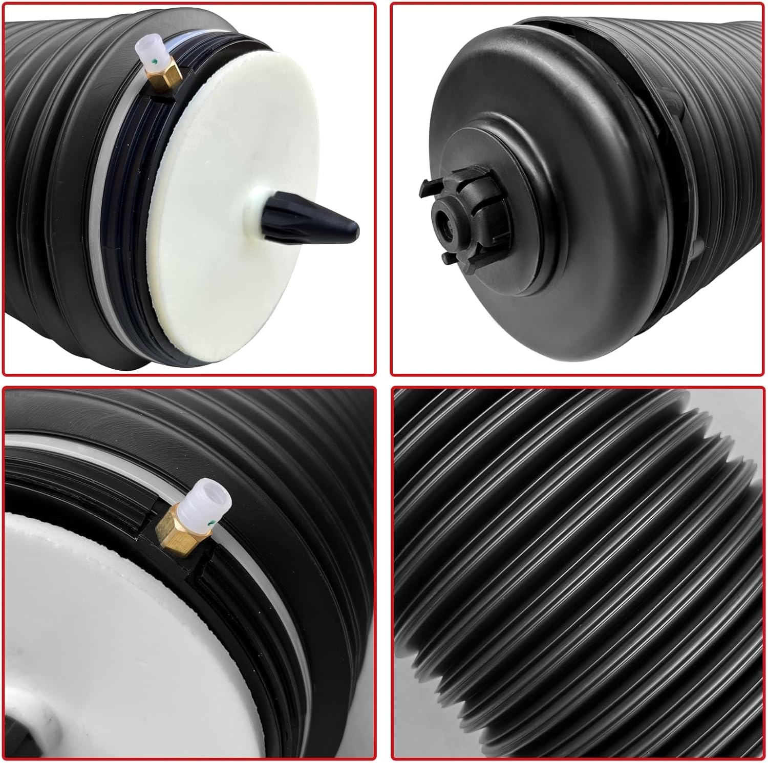 4G0616001K Muelle de Aire Suspensión Trasera Izquierda Fuelle de Aire Reemplazo para A6 A7 4G 2010-2018 4G0616001S 4G0616001R 4G0616001Q
