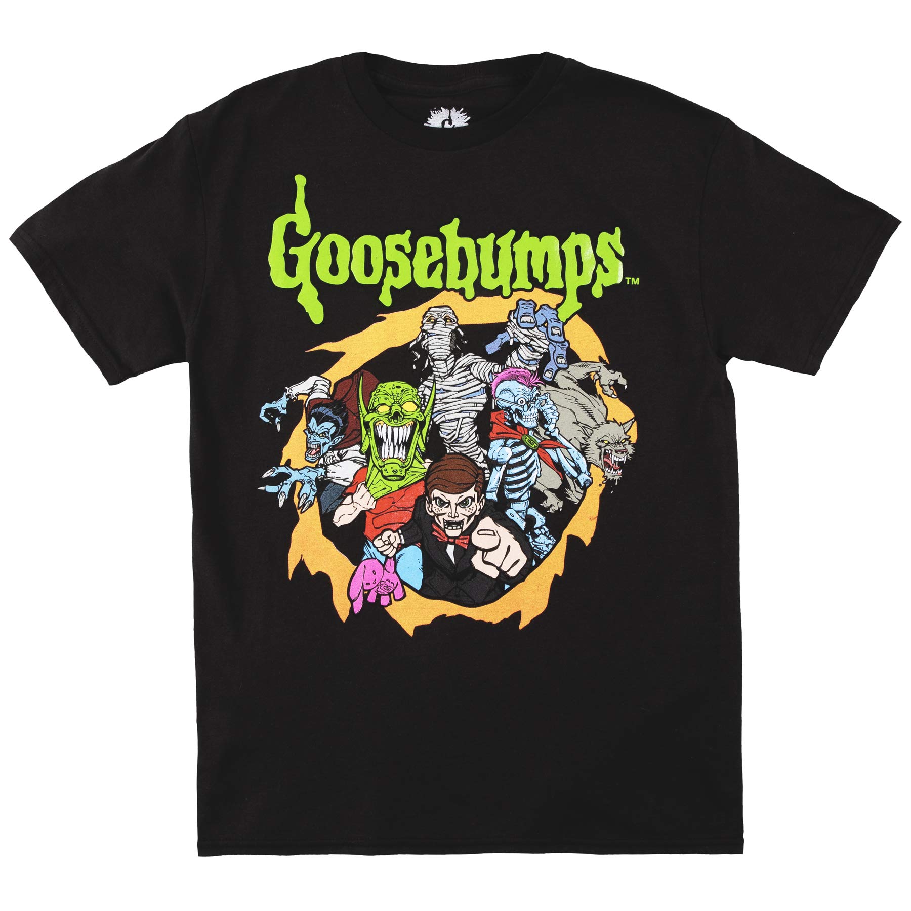 Mad EngineBoy's Goosebumps Logo and Characters Glow-in-the-dark Kids T-shirt T-Shirt