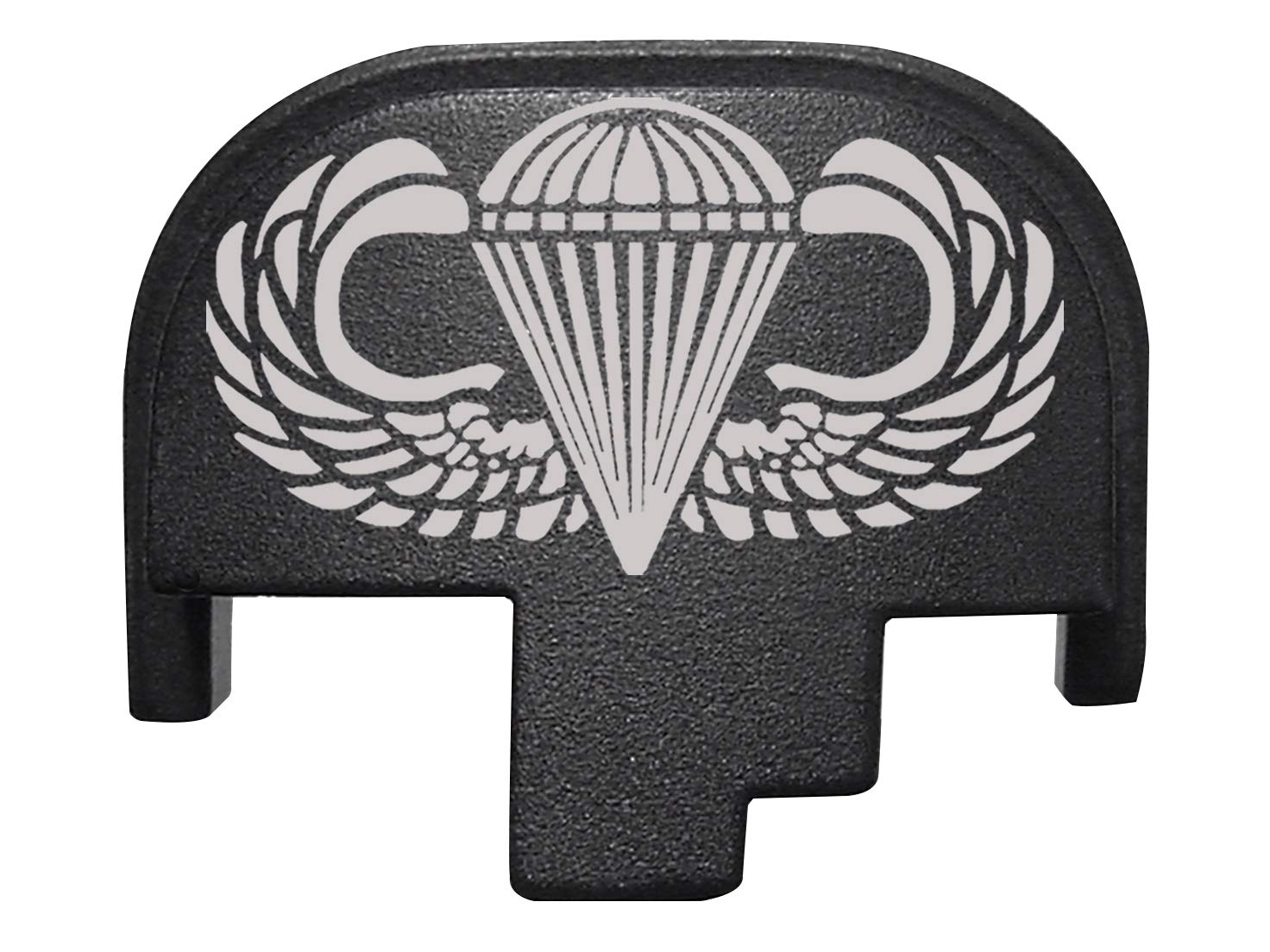 NDZ Performance Rear Back Plate for Smith & Wesson S&W M&P 2.0 Full-Size Compact Black - Airborne Jump Wings
