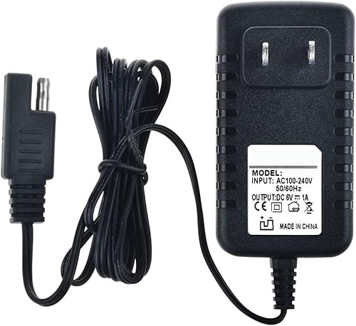 PKPower Cargador de conector B pequeño de 6 V para Disney Quad Pacific Cycle Marvel The Avenger Good Dinosaur Princess Fairies CAR McQueen ATV 6V