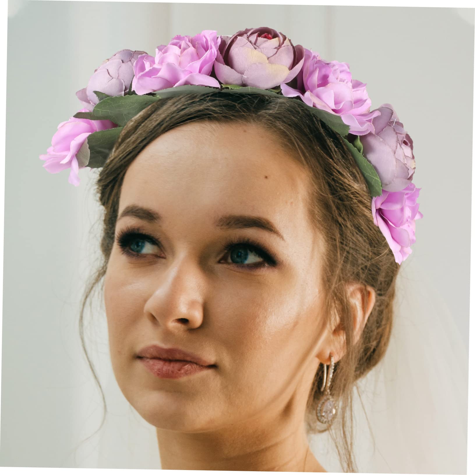 MAGICLULU 4 Sets Elegante Blumenkrone Haarkranz Stirnband Armband Hochzeit Braut Corsage Für Damen Party Dekorationen