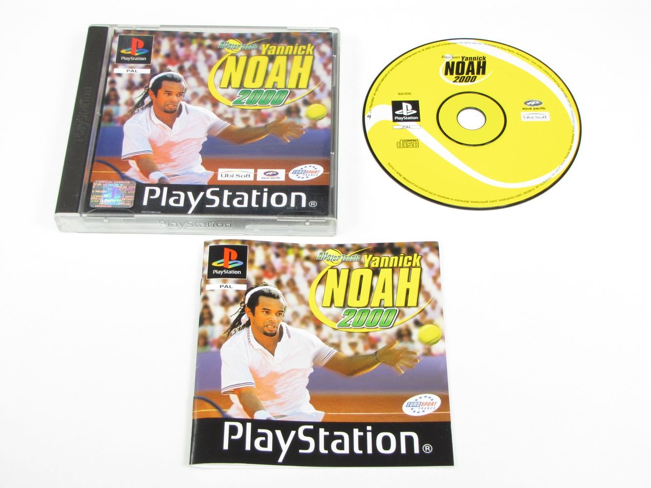 Yannick Noah 2000 Sur Sony PlayStation 1 & 2 – Jeu De Tennis Complet Sans Boîtier – Manuel Inclus – PAL