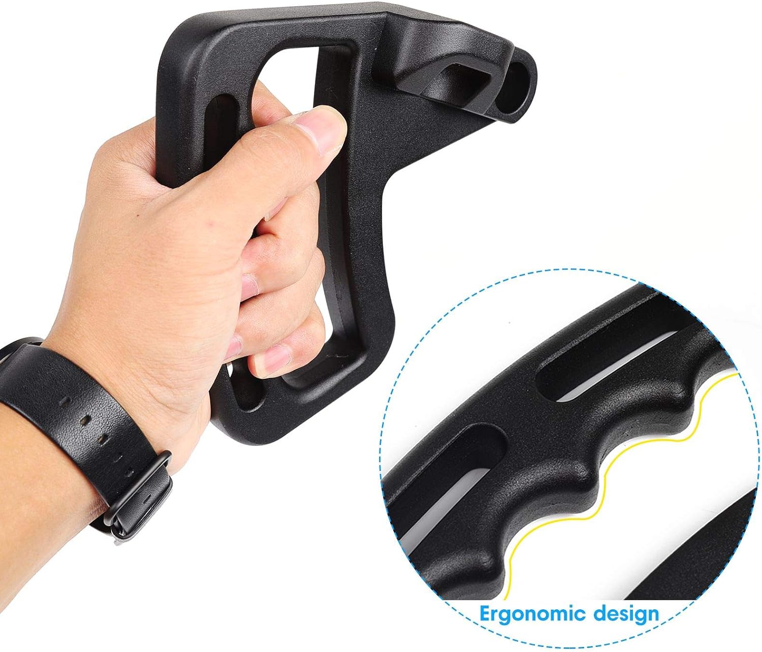 Voodonala JK Front Grab Handle, Aluminum Alloy Top Grab Bar Fit for Jeep Wrangler JK JKU Sports Freedom Sahara Rubicon Unlimited 2Door 4Door 2007-2017