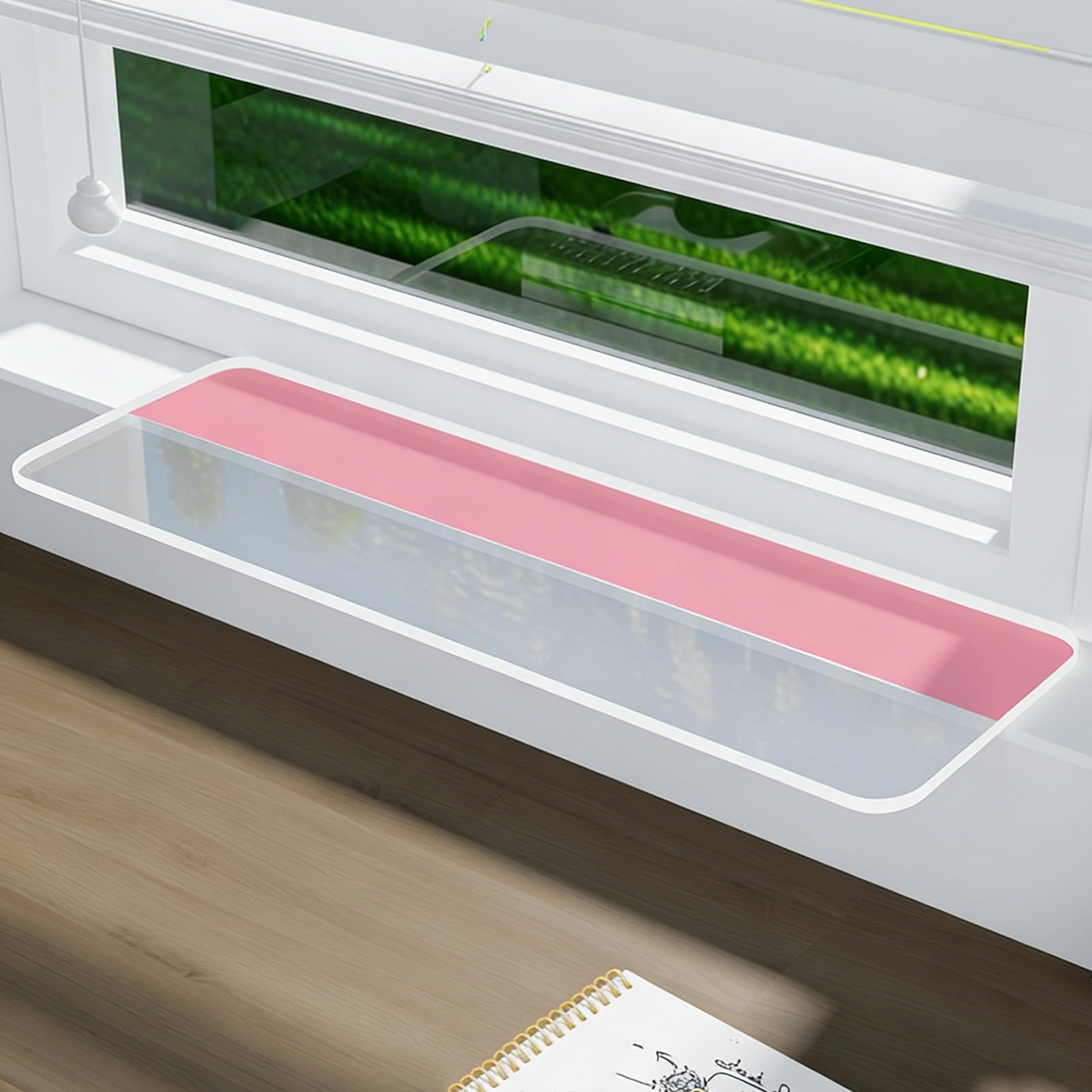 Étagère de fenêtre pour plantes et bureau en acrylique