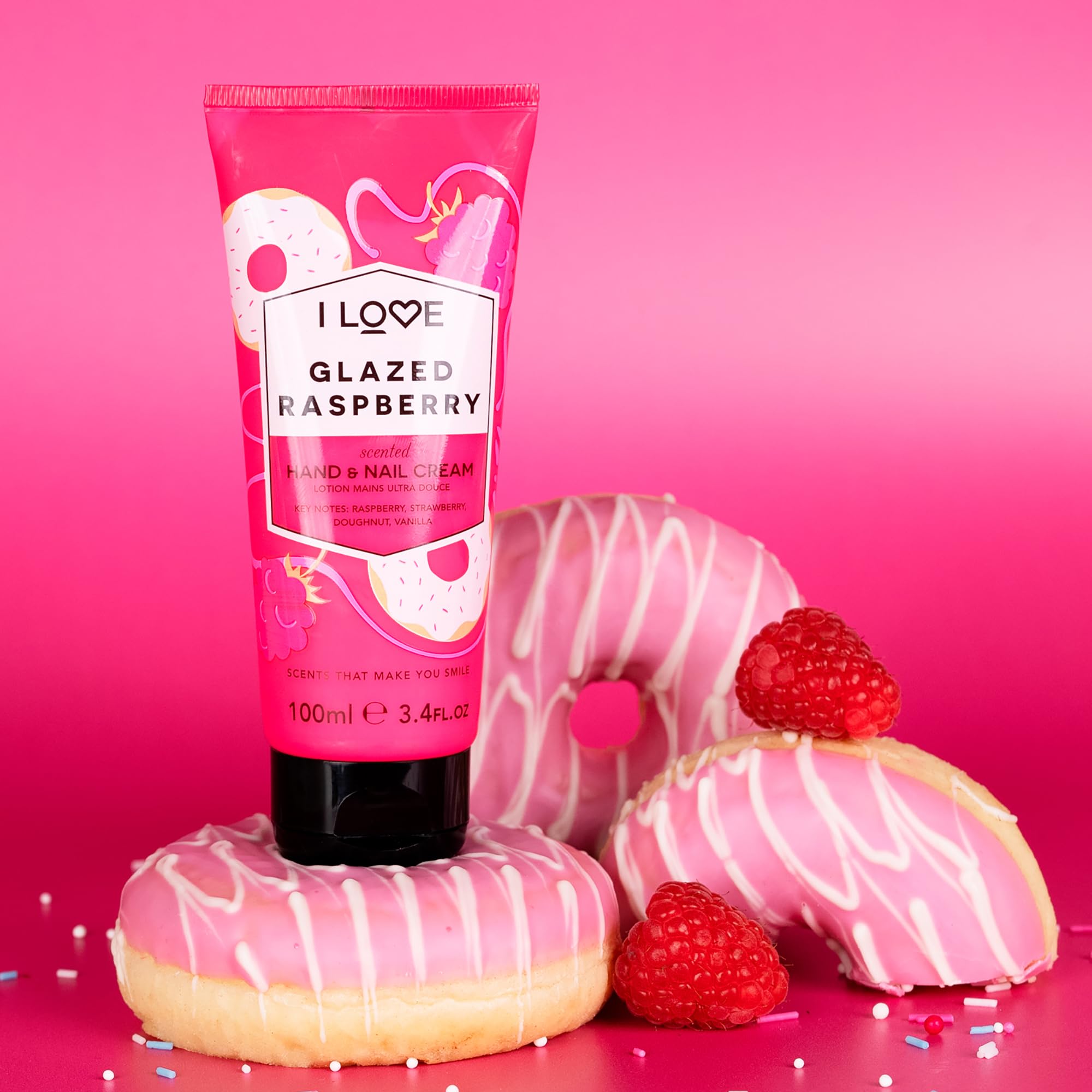 Amazon.com : I LOVE Glazed Raspberry Scented Hand and Nail Cream