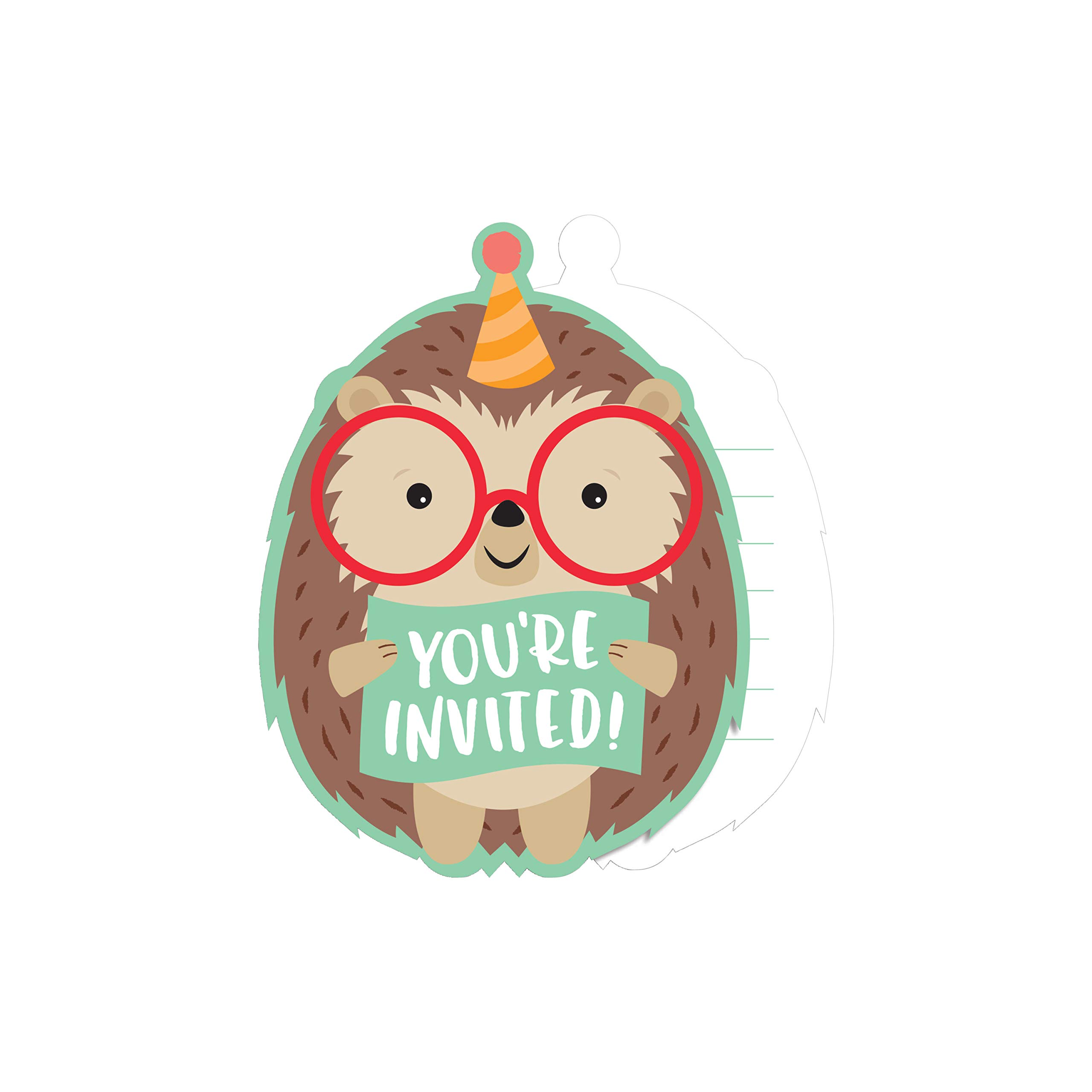 Creative Converting 345987 Hedgehog Shaped Party Card Invitaion
