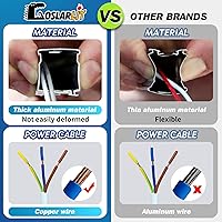 Vista 6 de GOSLARLIT Luces LED hexagonales de garaje, 6500 K regulables, brillo ajustable, luces hexagonales de gimnasio para coche/lavado de autos