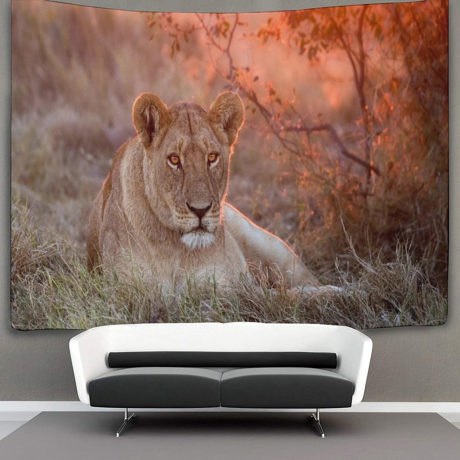kaiyun Lion Tapestry Animal Tapestries 3D Wall Hanging Home Decorations for Room 100cmx150cm
