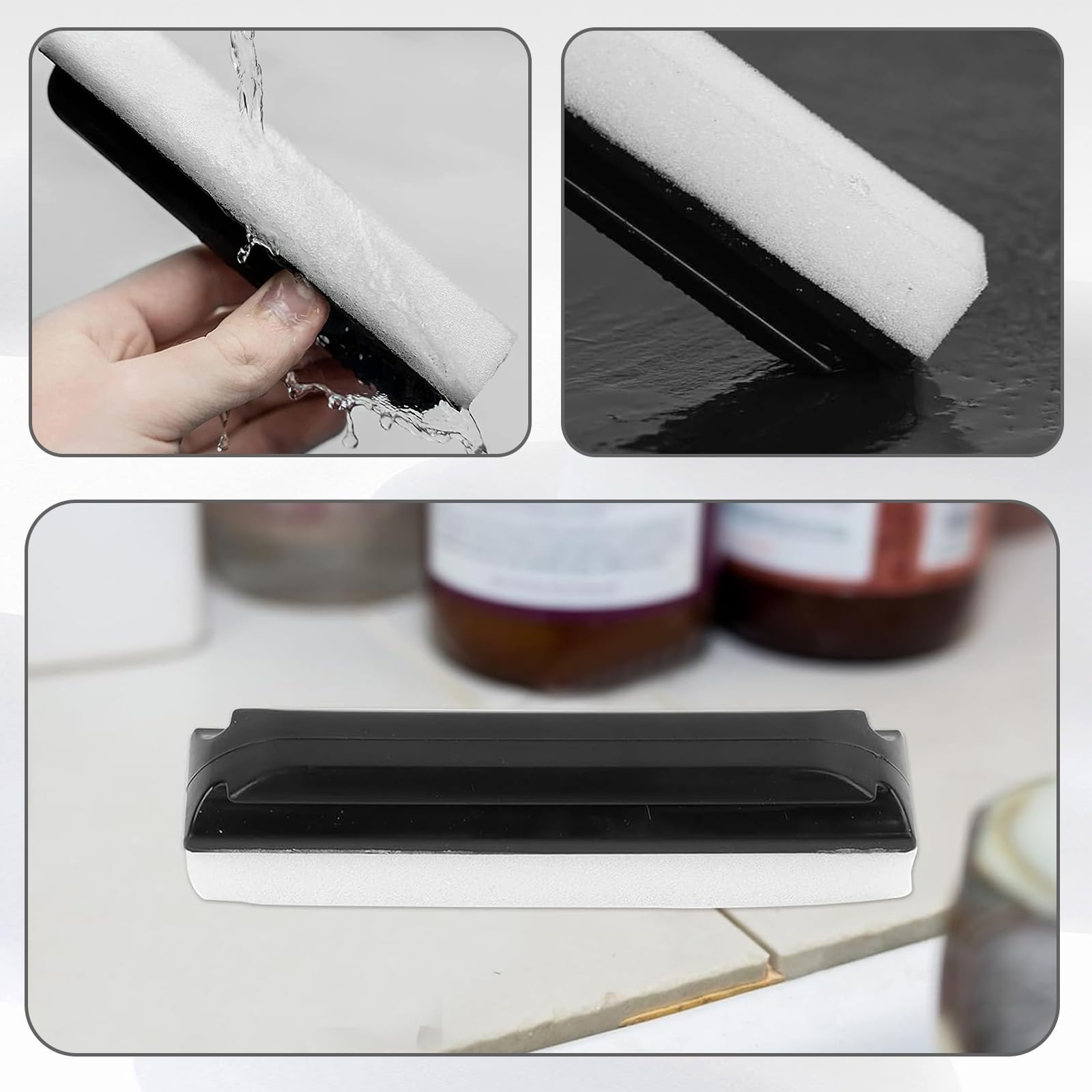 1 Pcs Beard Sponge Barthaar Schwamm Sponge for Beard Hair Barthaare Entfernen Waschbecken The Sponge for Beard Hair Bartschwamm Waschbecken Schwamm für Barthaare Und 1 Pcs Bartschablone Herren