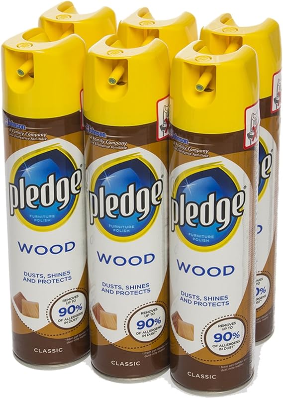 Pledge (6 Pack) 8.5oz Classic Furniture Polish Dusting Spray Cans
