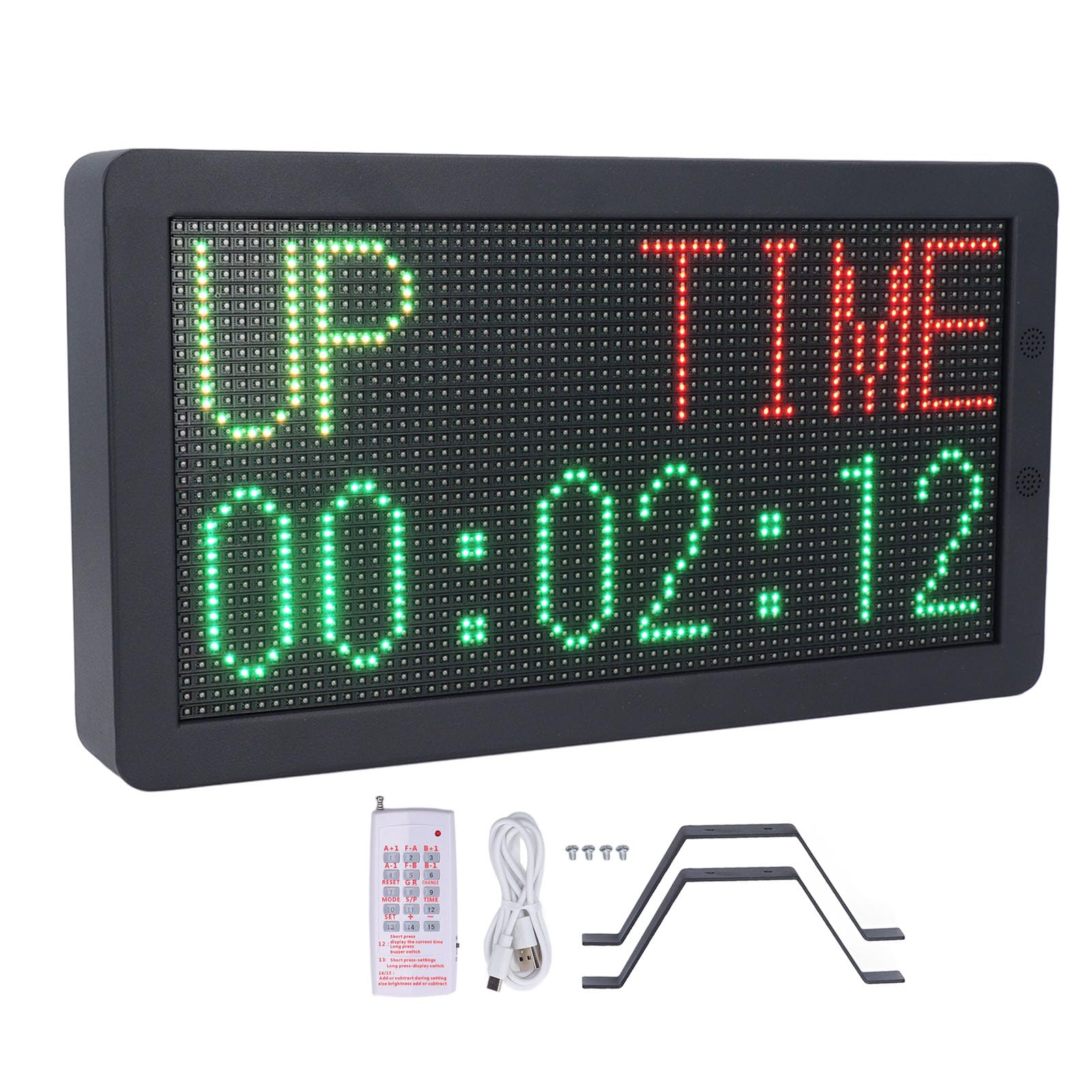 EVTSCAN Electronic Scoreboard with Timer Remote Control Digital Score Counter for Badminton Basketball Football Indoor Sports